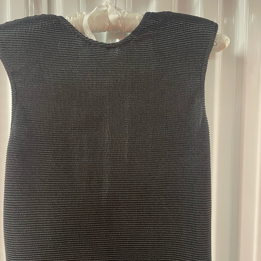Chic Black Sleeveless Fringe Pencil Dress - Picture 3 of 10